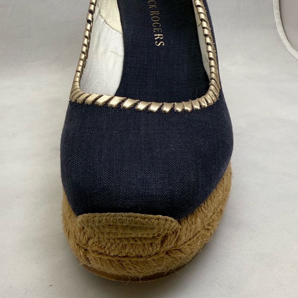 Jack Rogers Navy Espadrille Wedge - Picture 10 of 14